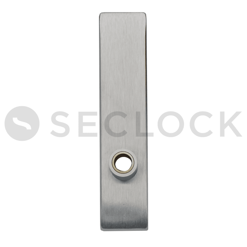 Schlage 09-636L 619 Outside Blank x Knob L Escutcheon & Bushing, Satin Nickel Plated Clear Coated